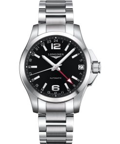 Longines Men's L3.687.4.56.6 Conquest Stainless Steel Watch