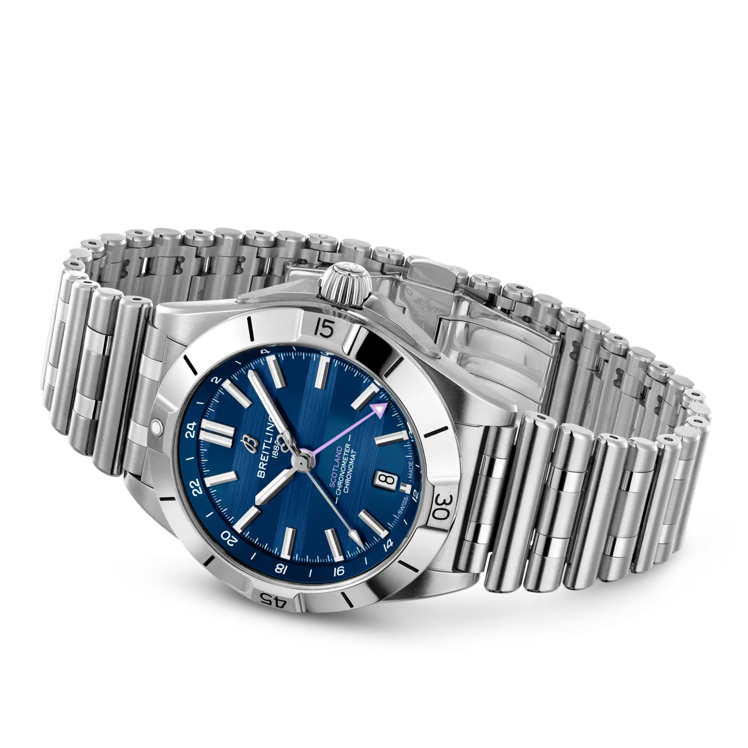Breitling Chronomat Automatic GMT 40 Six Nations Scotland A323986B1C1A1 - Image 3
