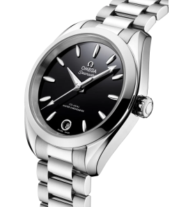Alternative view of Omega Seamaster Aqua Terra 150M 34 mm Black Dial Stainless Steel Bracelet 220.10.34.20.01.001