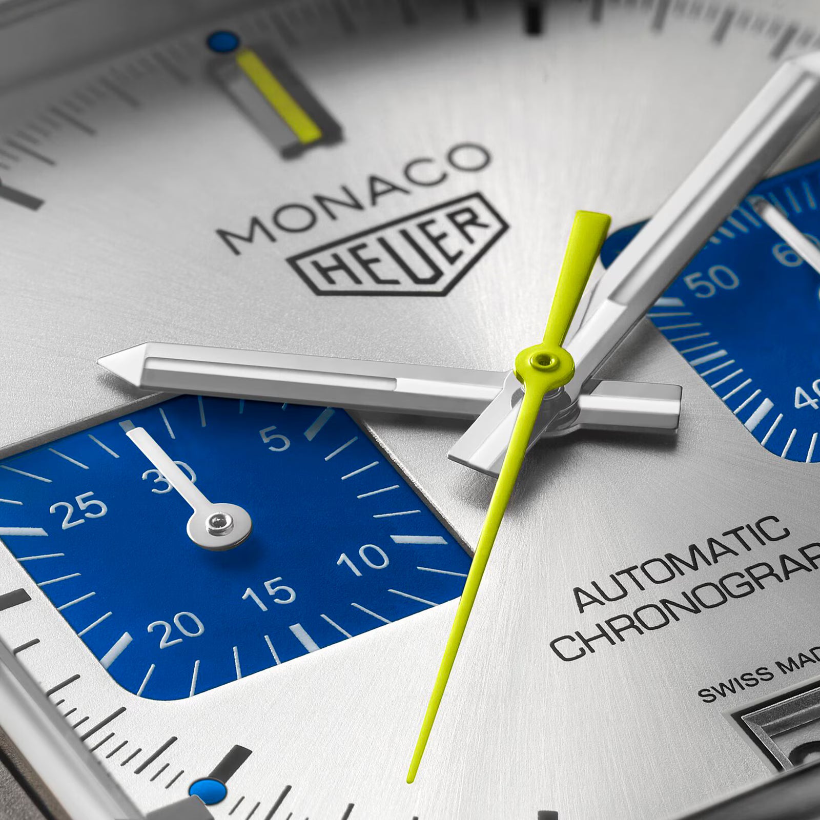 TAG Heuer Monaco Chronograph Racing Blue Limited Edition 39mm Mens Watch Silver CAW218C.FC6548 - Image 3