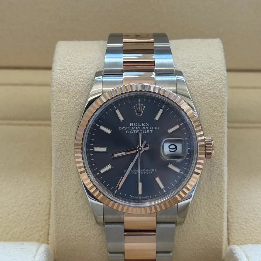 Rolex Datejust 36mm 126231 Slate/Gray Dial Oystersteel and 18K Rose gold Oyster Bracelet - Image 4