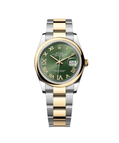 Rolex Datejust 126203 Olive Green Dial 36mm Domed Bezel