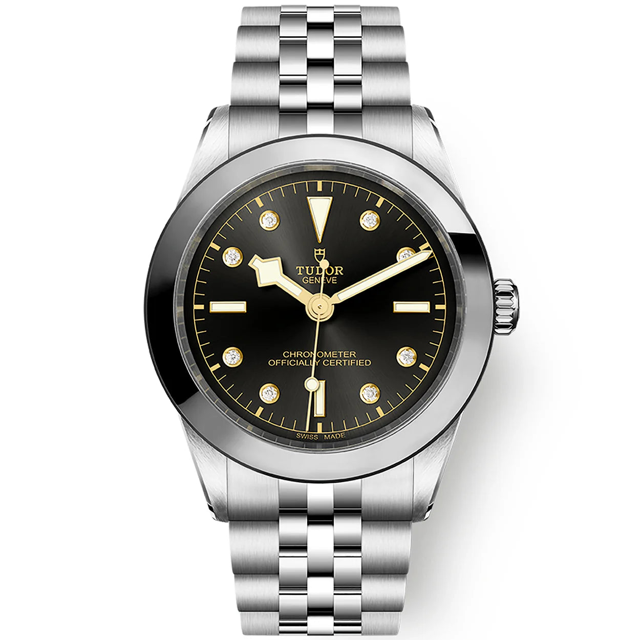 TUDOR Black Bay 39mm Anthracite Diamond Set Dial Men's Bracelet Watch M79660-0004