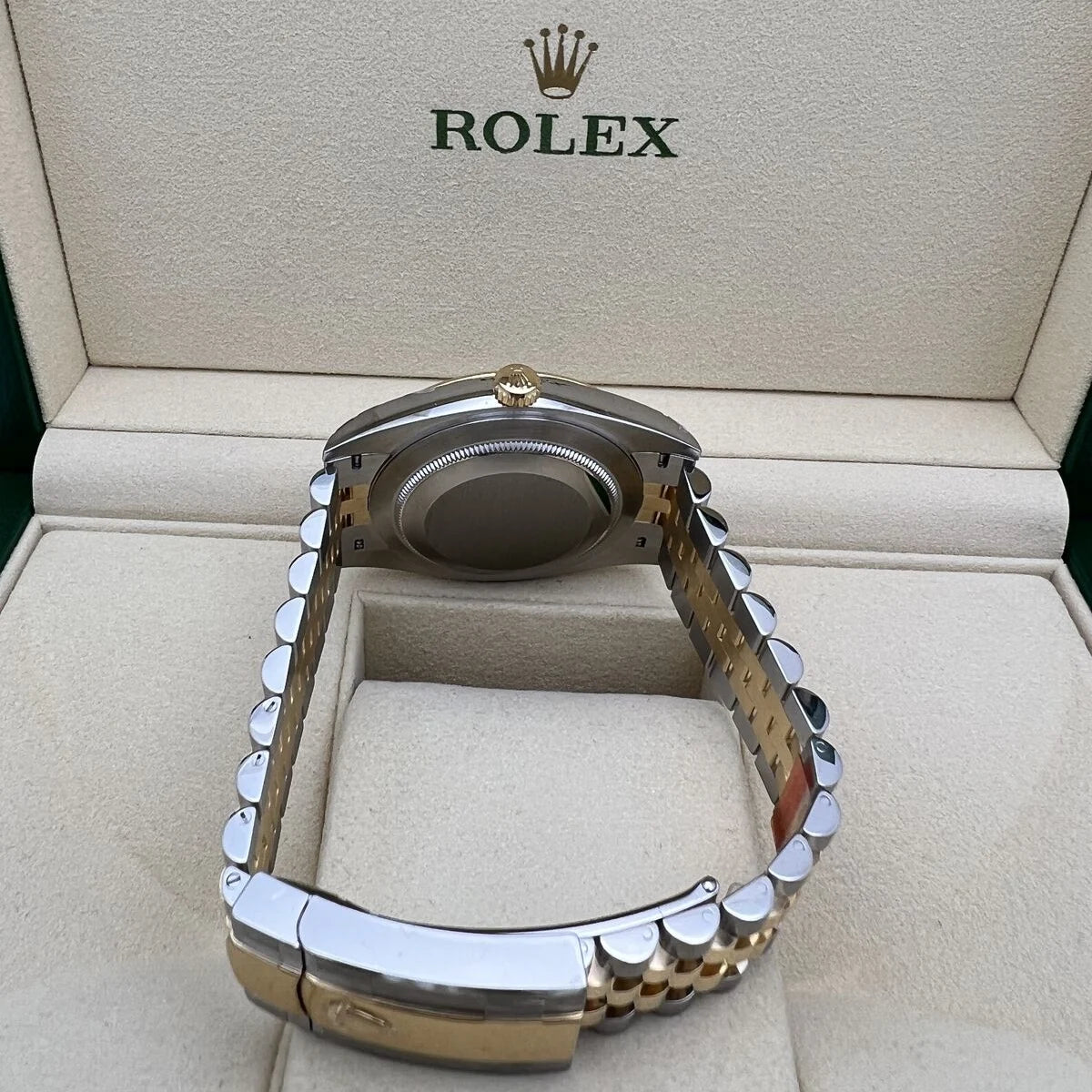 Rolex Datejust 41mm 126303 Black Index Jubilee 41mm Steel and Yellow Gold Mens Watch - Image 2