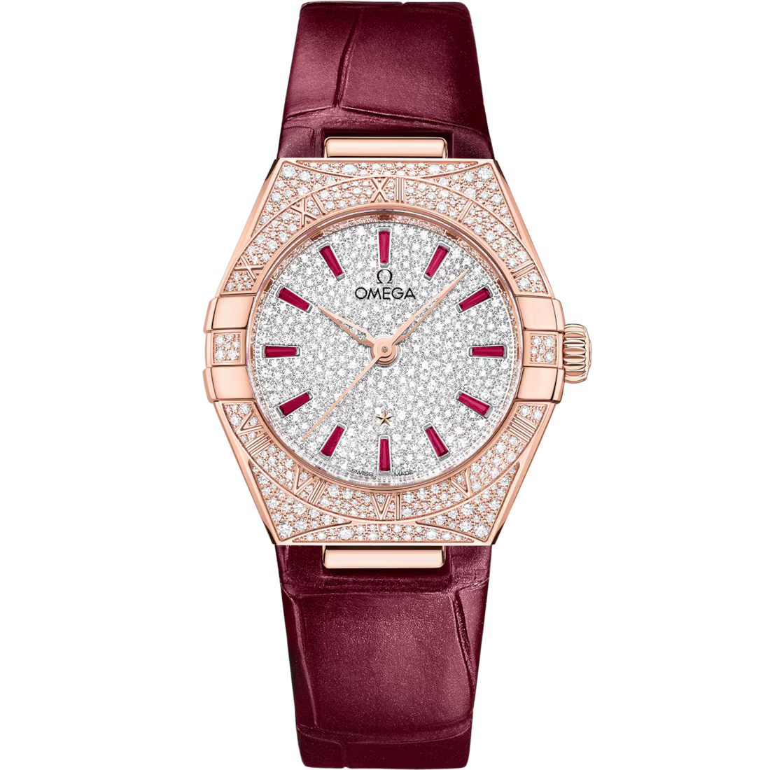 Omega Constellation Ladies' Selection 29mm Sedna�?gold on leather strap 131.58.29.20.99.001