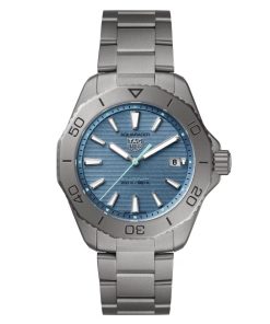 TAG Heuer Aquaracer Professional 200 Solargraph Titanium 40mm Mens Watch Blue WBP1182.BF0000
