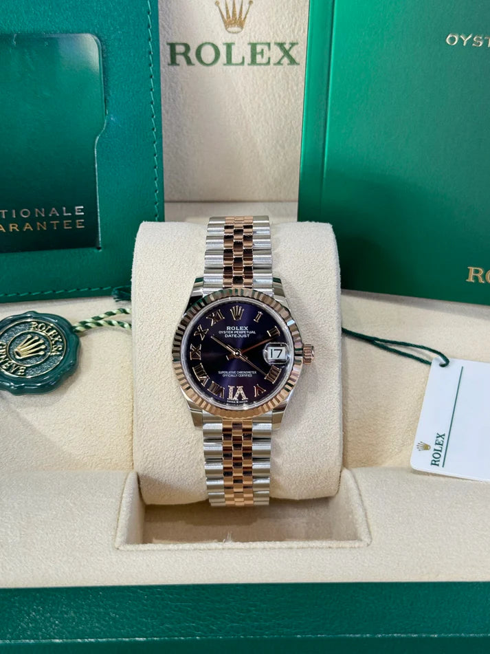 Rolex Datejust m278271-0019/0020 Aubergine 31mm Dial Oyster Bracelet Watch - Image 13