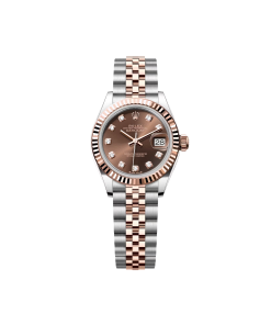 Rolex Lady-Datejust 28mm 279171 Chocolate Diamond Oyster Stainless Steel and Rose Gold