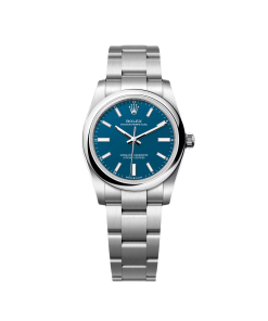 Rolex Oyster Perpetual 34mm 124200  Blue Dial Oyster Stainless Steel Bracelet