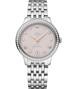 Omega De Ville Prestige, Stainless Steel and Diamond-set, 34 mm 434.15.34.20.52.002