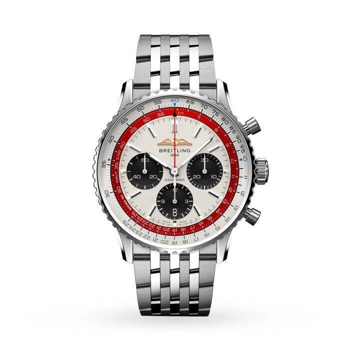 Breitling Navitimer B01 Chronograph 43 Boeing 747 Limited Edition Boutique Exclusive Stainless Steel Bracelet AB01383B1G1A1