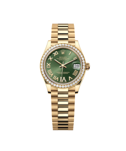 Rolex Datejust m278288RBR-0024 Olive Green 31mm Dial President Bracelet Watch