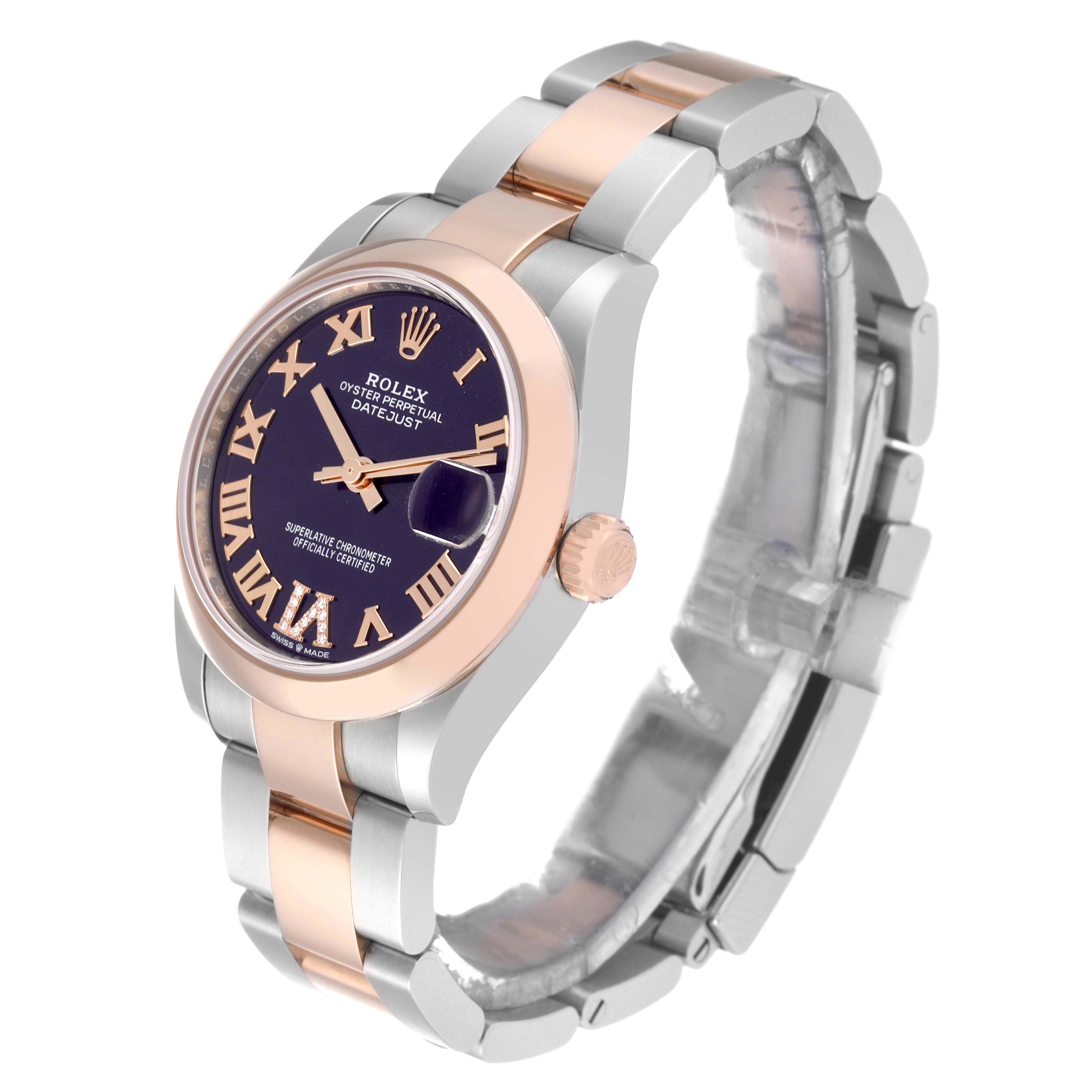 Rolex Datejust m278241-0019/0020 Aubergine 31mm Dial Oyster Bracelet Watch - Image 7