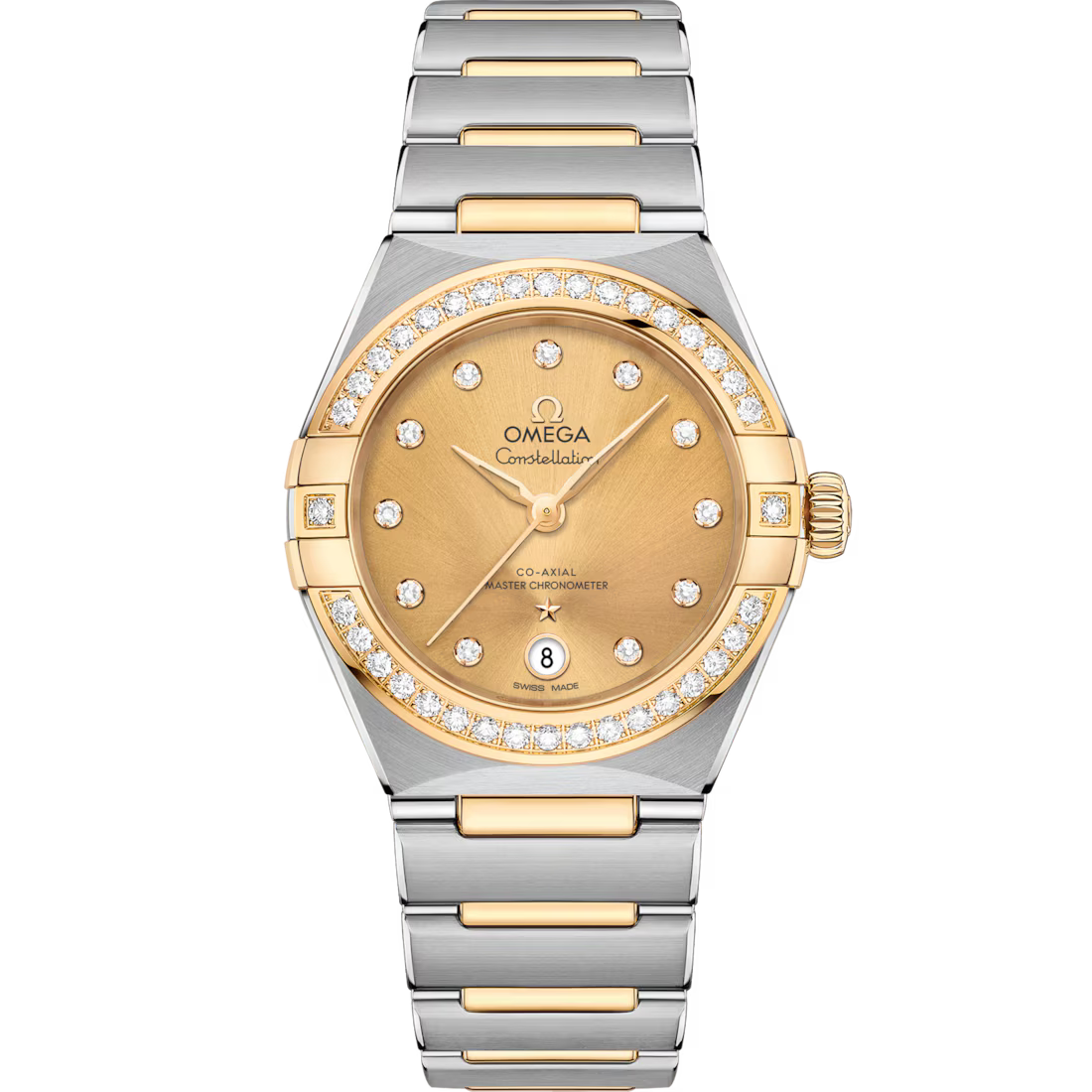 Omega Constellation Ladies' Selection 29mm steel �?yellow gold on steel �?yellow gold 131.25.29.20.58.001