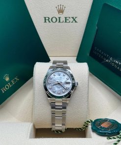 Alternative view of Rolex Lady-Datejust 28mm 279174 Mother Of Pearl Diamond Dial Oyster Bracelet