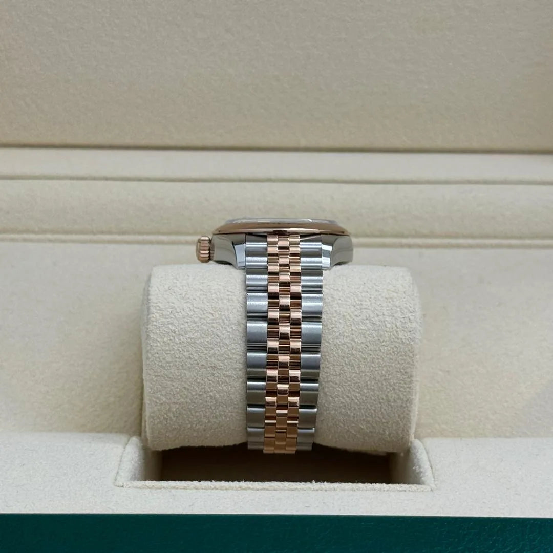 Rolex Lady-Datejust 28mm 279161 Chocolate Roman Dial, Two Tone Stainless Steel & 18K Rose Gold Oyster Bracelet Women's Watch - Image 3