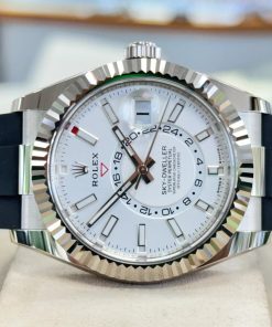 Alternative view of Rolex Sky-Dweller 42mm White Gold White Dial Oysterflex - 336239