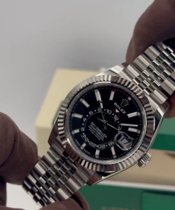 Alternative view of Rolex  Sky-Dweller 42mm 336934-0008 Stainless Steel Black Dial Oyster