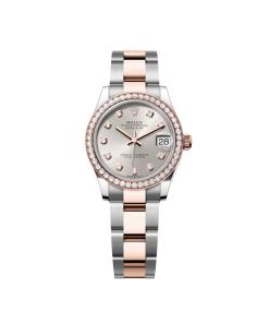 Alternative view of Rolex Datejust m278381-0015/0016 Silver Diamond Dial Diamond-Set Bezel 31mm